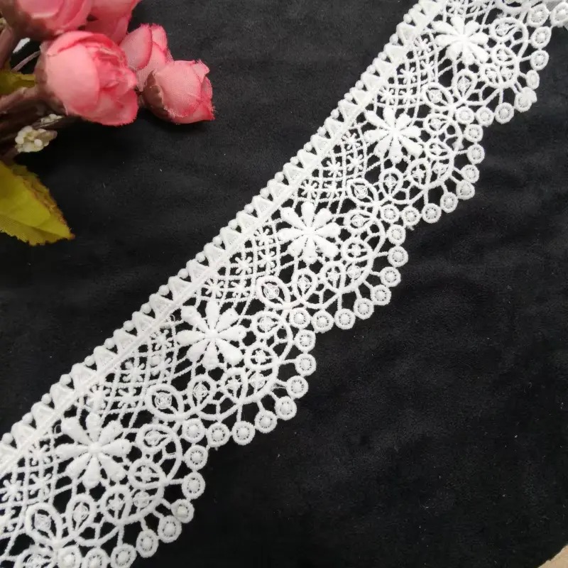 Customized White Milk Silk Embroidery Lace Vintage Chemical Lace For Wedding Dresses Shoes And Other Clothing Accessories Customized White Milk Silk Embroidery Lace Vintage Chemical Lace For Wedding Dresses Shoes And Other Clothing Accessories