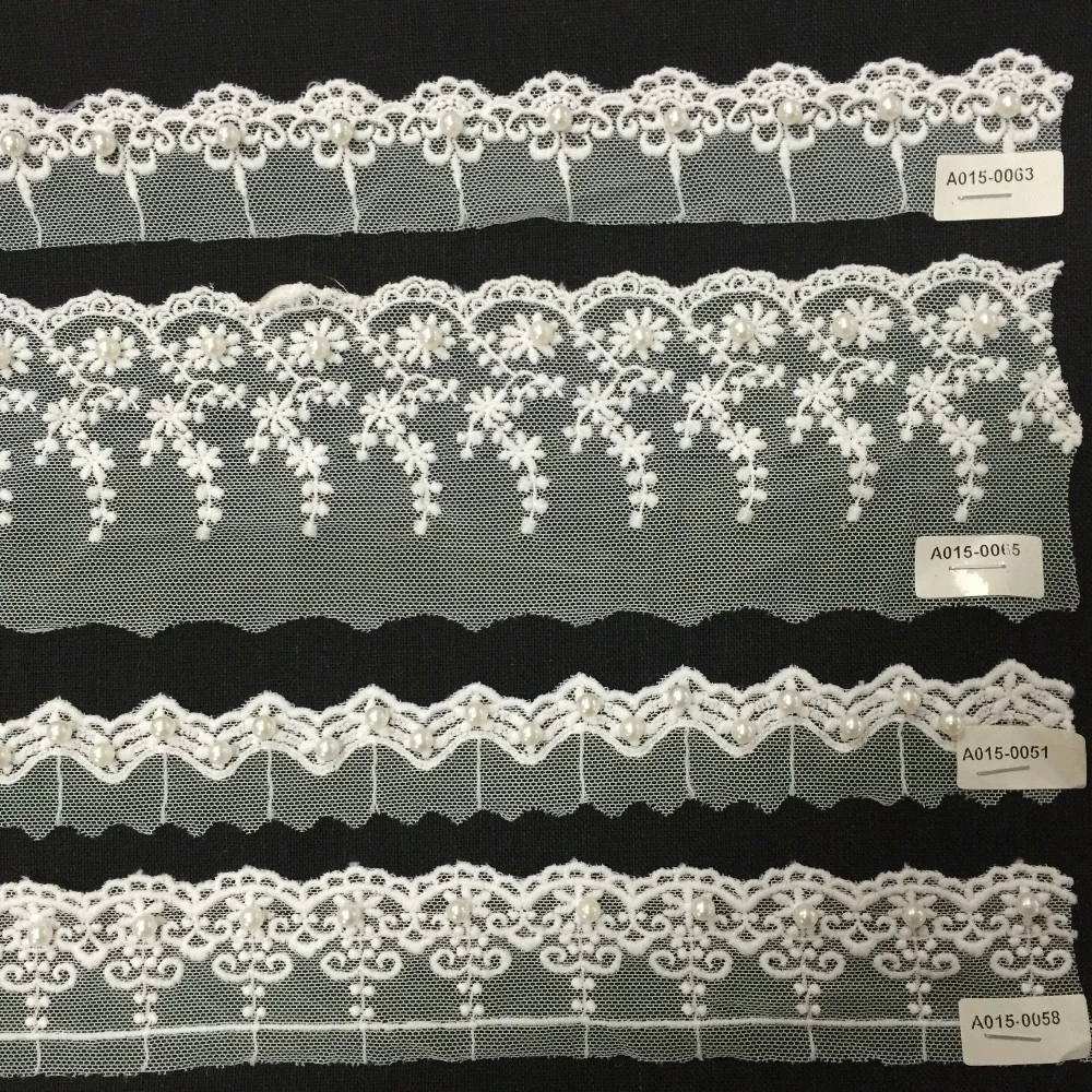 High Quality New Design Cotton Wedding Lace Fabrics/soluble Lace Trimming/Crochet Cotton Cord Embroidered Lace